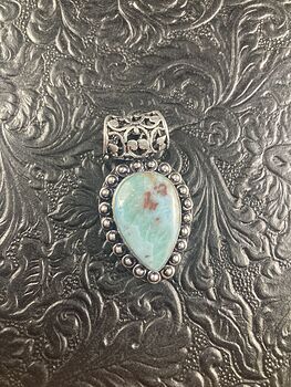 Natural Blue Larimar Crystal Stone Jewelry Pendant #oynVAekECdg