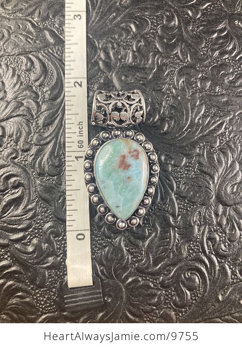 Natural Blue Larimar Crystal Stone Jewelry Pendant - #oynVAekECdg-4