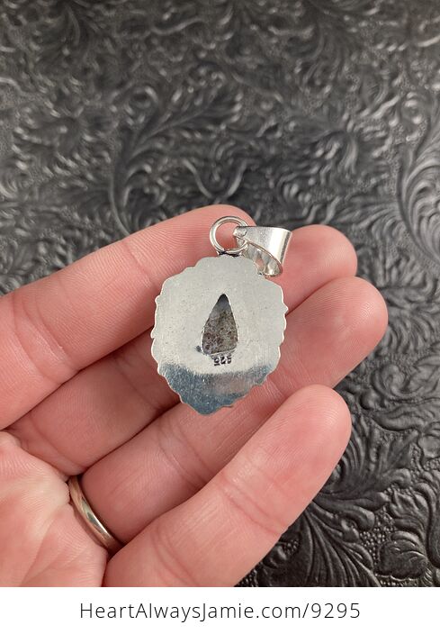 Natural Blue Larimar Crystal Stone Pendant Jewelry - #Dtx6Idjkx3k-7