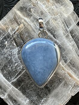 Natural Blue Owyhee Opal Crystal Stone Jewelry Pendant #CYP7LCWrv5E