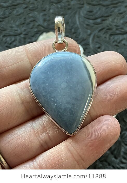 Natural Blue Owyhee Opal Crystal Stone Jewelry Pendant - #CYP7LCWrv5E-2