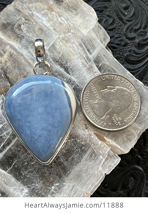 Natural Blue Owyhee Opal Crystal Stone Jewelry Pendant - #CYP7LCWrv5E-6