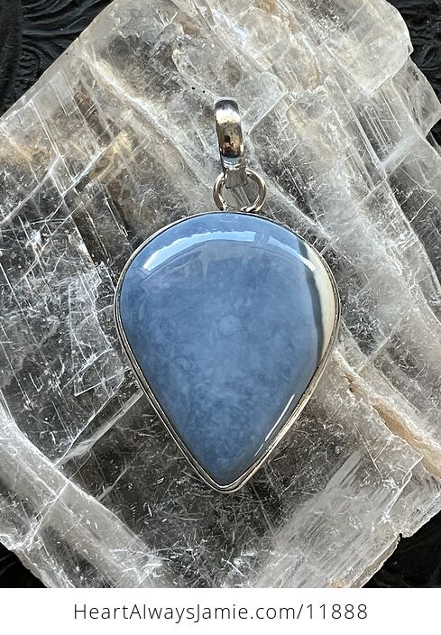 Natural Blue Owyhee Opal Crystal Stone Jewelry Pendant - #CYP7LCWrv5E-1