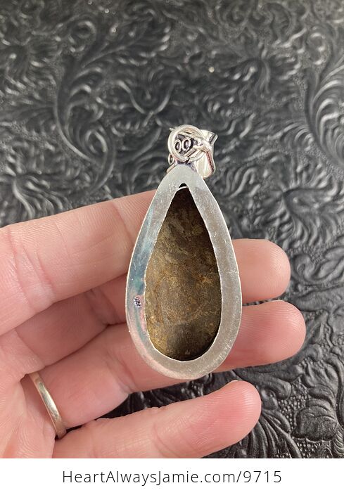 Natural Bronzite Crystal Stone Jewelry Pendant - #IlBwkfnQfZY-6