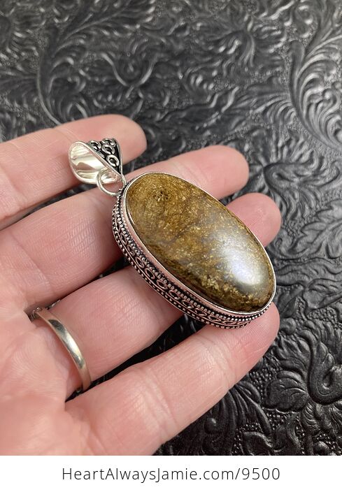 Natural Bronzite Crystal Stone Jewelry Pendant - #frmaW0y15WE-4