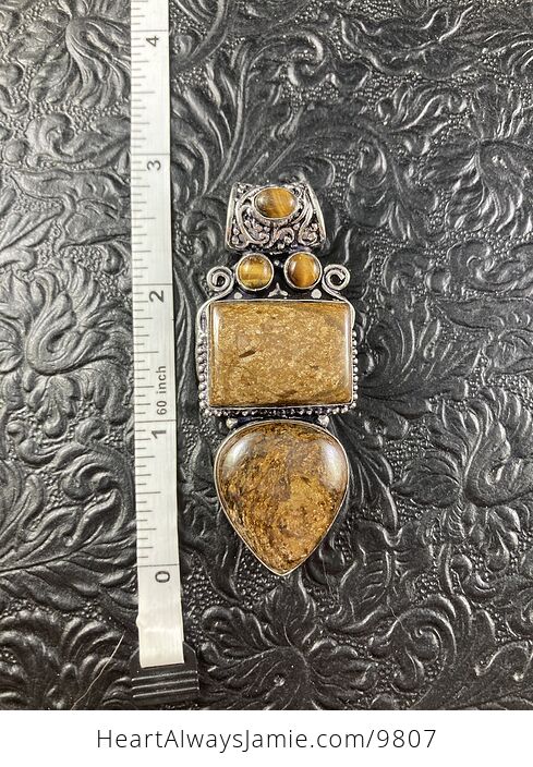 Natural Bronzite Crystal Stone Jewelry Pendant - #rXYvBoaNE4s-6