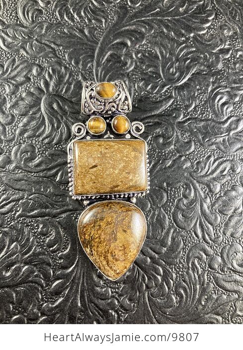 Natural Bronzite Crystal Stone Jewelry Pendant - #rXYvBoaNE4s-4