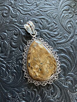Natural Bronzite Crystal Stone Jewelry Pendant with Hearts #fWLRgnuKwdA
