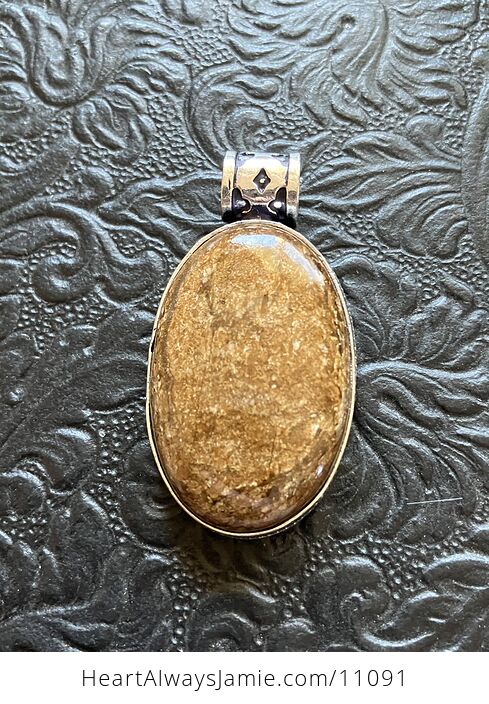Natural Bronzite Crystal Stone Jewelry Pendant with Hearts - #tmKdd9dAoyk-6