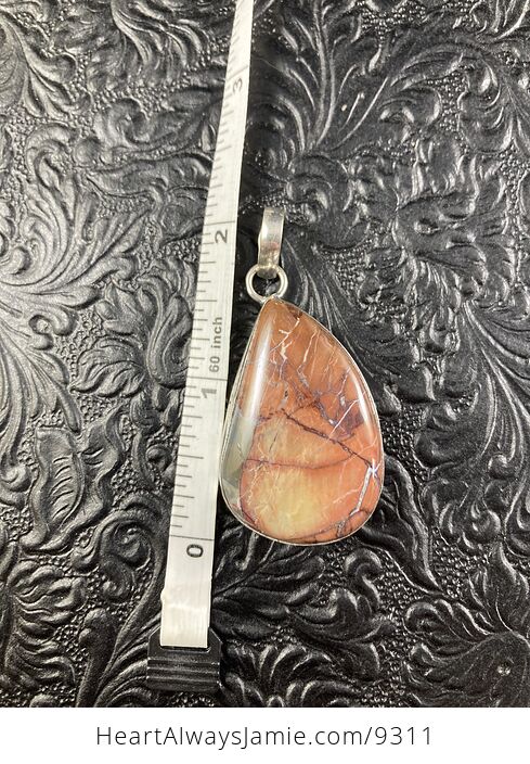 Natural Butterfly Jasper Crystal Stone Jewelry Pendant - #DjKPylZnFL4-4