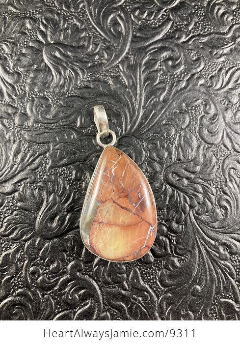 Natural Butterfly Jasper Crystal Stone Jewelry Pendant - #DjKPylZnFL4-1