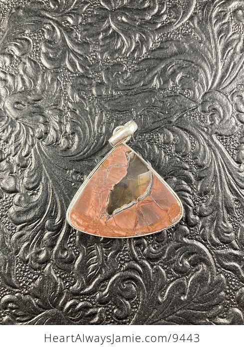 Natural Butterfly Jasper Crystal Stone Jewelry Pendant - #XfBpx2Pbd1U-1