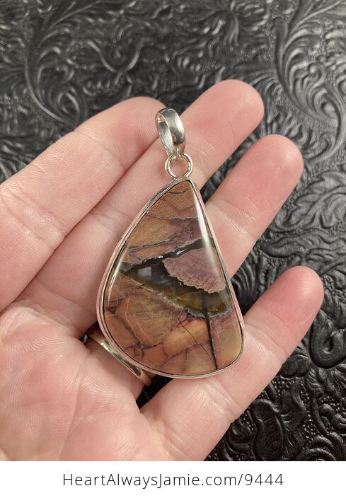 Natural Butterfly Wing Jasper Crystal Stone Jewelry Pendant - #R5b9j9Cxr0k-2