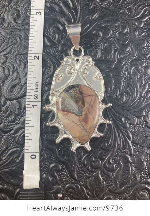 Natural Butterfly Wing Jasper Crystal Stone Jewelry Pendant - #tqnbOgu1yOg-4