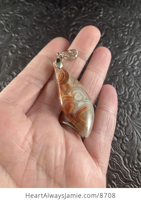 Natural Crazy Lace Agate Crystal Stone Jewelry Pendant - #IKoRPcMRISE-2