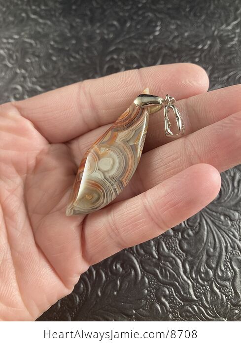 Natural Crazy Lace Agate Crystal Stone Jewelry Pendant - #IKoRPcMRISE-3