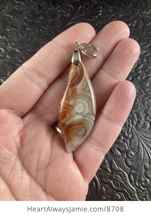 Natural Crazy Lace Agate Crystal Stone Jewelry Pendant - #IKoRPcMRISE-1