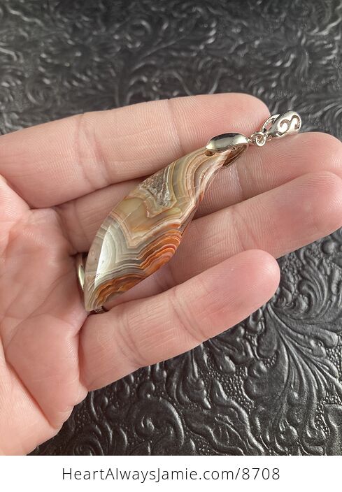 Natural Crazy Lace Agate Crystal Stone Jewelry Pendant - #IKoRPcMRISE-9