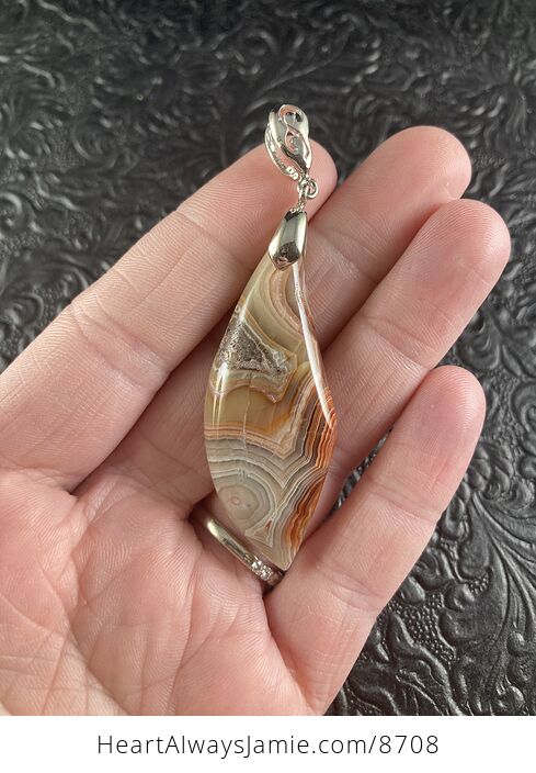 Natural Crazy Lace Agate Crystal Stone Jewelry Pendant - #IKoRPcMRISE-7
