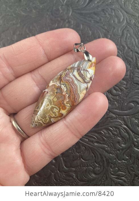 Natural Crazy Lace Agate Stone Jewelry Pendant - #CF3qEgxEMPs-3