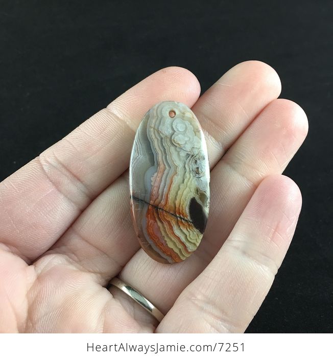 Natural Crazy Lace Mexican Agate Stone Jewelry Pendant - #wcHbMLaUIEo-5