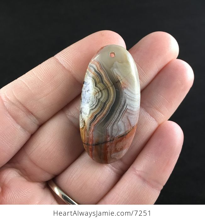 Natural Crazy Lace Mexican Agate Stone Jewelry Pendant - #wcHbMLaUIEo-1