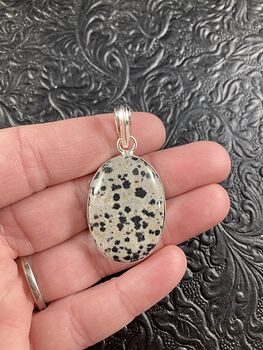 Natural Dalmatian Jasper Stone Crystal Jewelry Pendant #7azYpJj2DP0