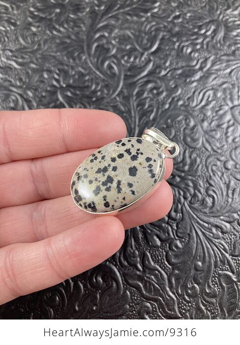 Natural Dalmatian Jasper Stone Crystal Jewelry Pendant - #7azYpJj2DP0-4
