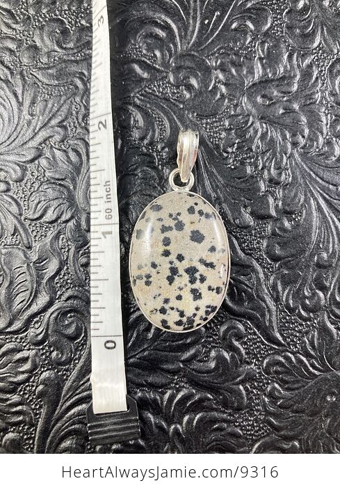 Natural Dalmatian Jasper Stone Crystal Jewelry Pendant - #7azYpJj2DP0-3