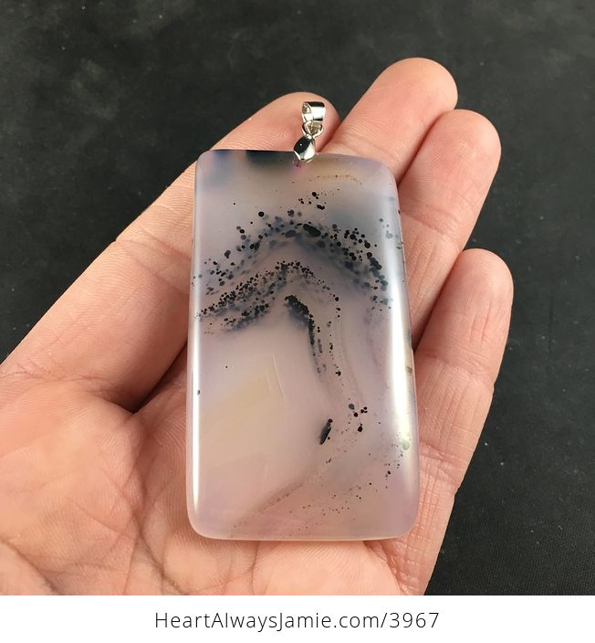 Natural Dendritic Scenic Agate Stone Jewelry Pendant Necklace - #349prP2G0H0-2