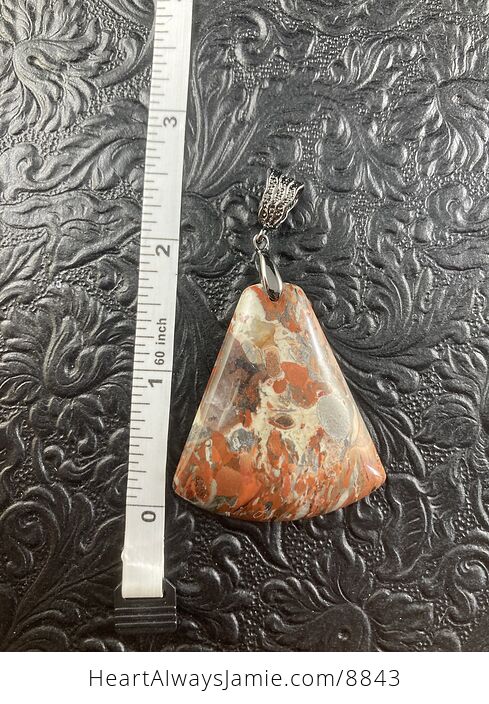 Natural Flame Jasper Crystal Stone Pendant Jewelry - #QTUnOPIf3Ds-6