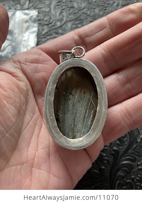 Natural Flash Labradorite Crystal Stone Jewelry Pendant - #BwGJzsRUodo-9