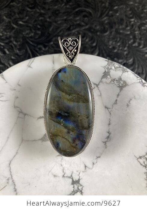 Natural Flash Labradorite Crystal Stone Jewelry Pendant - #fpLq0B86ZEE-4