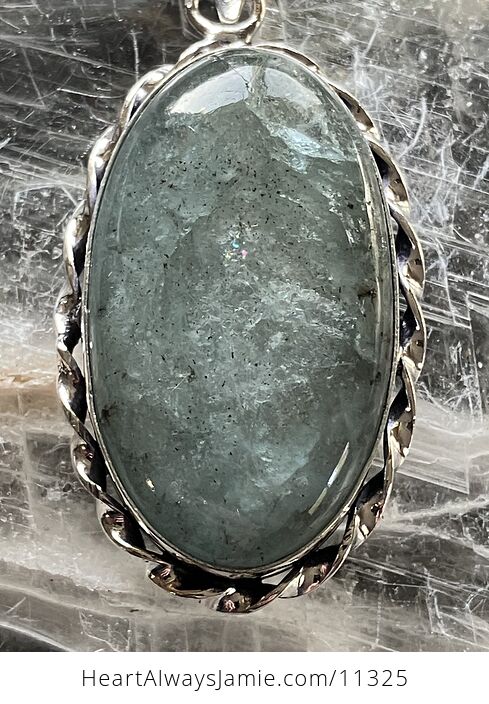 Natural Flashy Aquamarine Crystal Stone Jewelry Pendant - #eOe6J7C6iiI-6