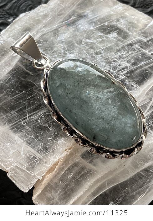Natural Flashy Aquamarine Crystal Stone Jewelry Pendant - #eOe6J7C6iiI-4