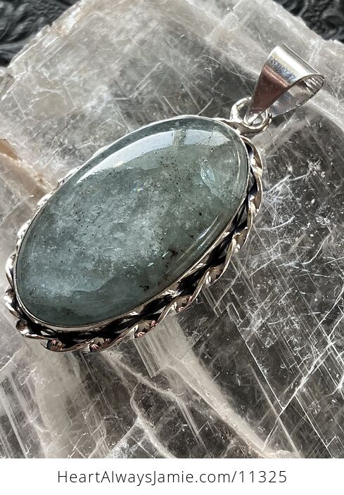 Natural Flashy Aquamarine Crystal Stone Jewelry Pendant - #eOe6J7C6iiI-5