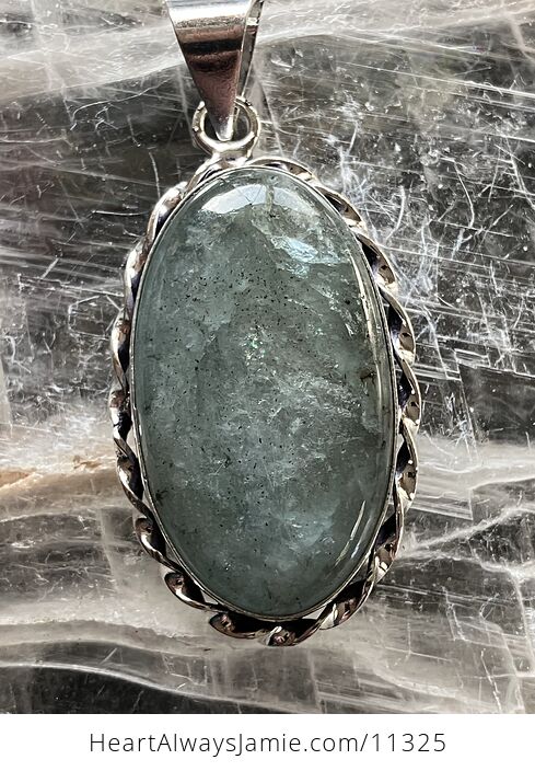 Natural Flashy Aquamarine Crystal Stone Jewelry Pendant - #eOe6J7C6iiI-1