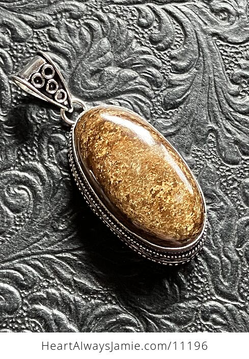 Natural Flashy Bronzite Crystal Stone Jewelry Pendant - #cnOKH5Aq4OI-1