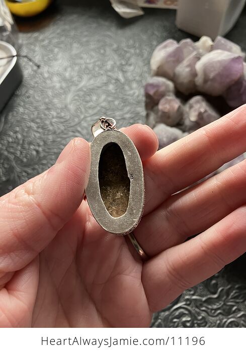 Natural Flashy Bronzite Crystal Stone Jewelry Pendant - #cnOKH5Aq4OI-7