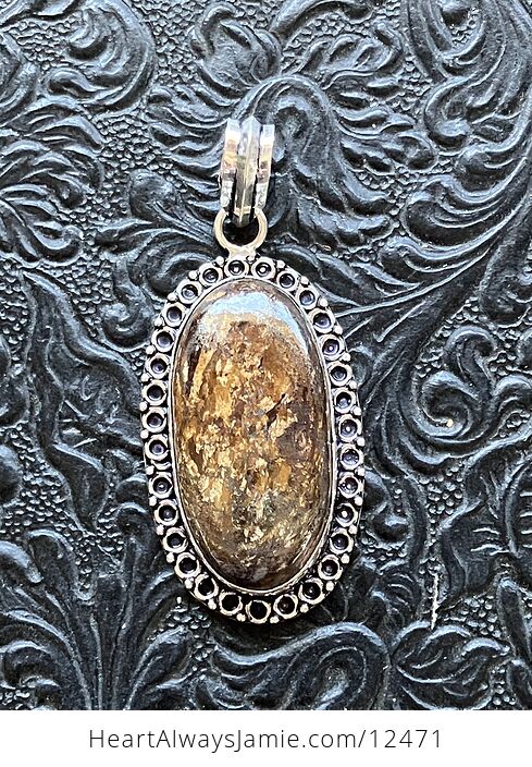 Natural Flashy Bronzite Crystal Stone Jewelry Pendant - #ye7RTHEKLD0-1