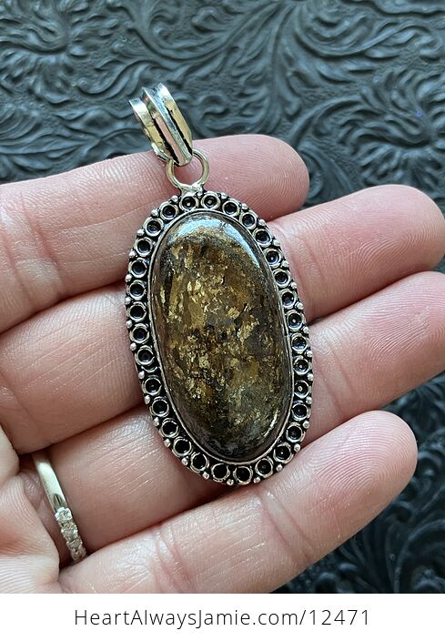 Natural Flashy Bronzite Crystal Stone Jewelry Pendant - #ye7RTHEKLD0-2