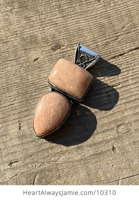 Natural Flashy Orange Amazonite Stone Crystal Pendant Jewelry - #kdoXnMrK9EA-2