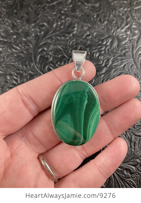 Natural Green Malachite Crystal Stone Jewelry Pendant - #OMkGeVueXeM-1