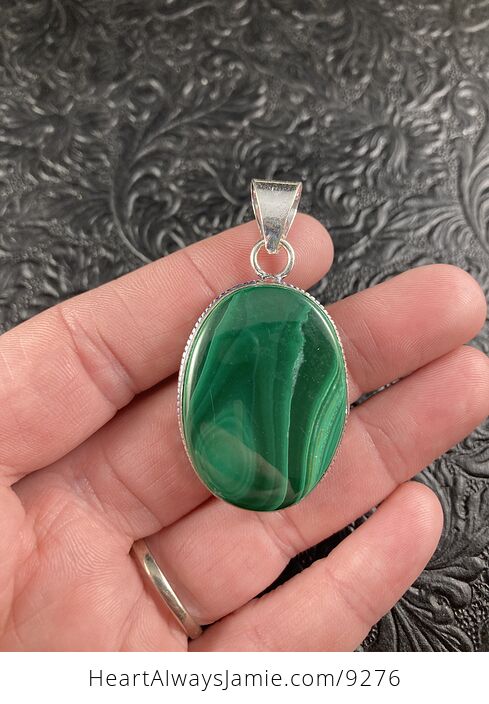 Natural Green Malachite Crystal Stone Jewelry Pendant - #OMkGeVueXeM-4