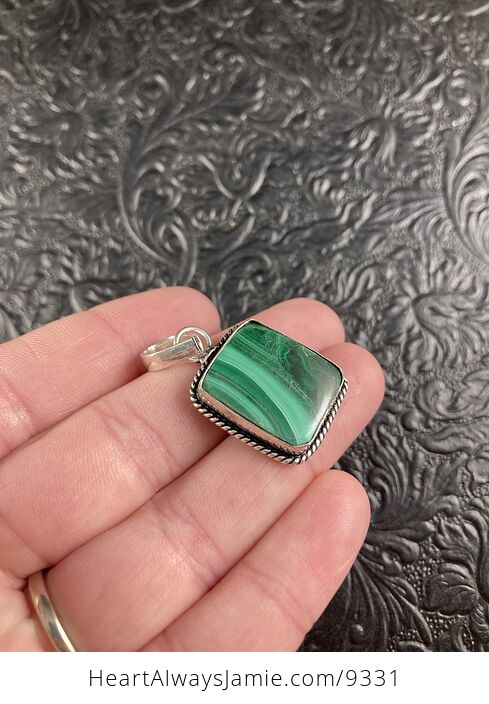 Natural Green Malachite Crystal Stone Jewelry Pendant - #xsj9pOfRPtQ-5