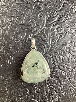 Natural Green Prehnite Crystal Stone Jewelry Pendant #FDifaYUu0fI