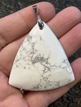 Natural Howlite Handcrafted Stone Jewelry Crystal Pendant #kg7znQsrcmw