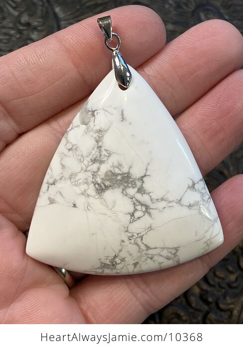 Natural Howlite Handcrafted Stone Jewelry Crystal Pendant - #kg7znQsrcmw-1