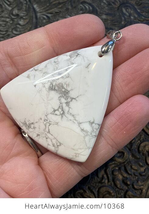 Natural Howlite Handcrafted Stone Jewelry Crystal Pendant - #kg7znQsrcmw-3