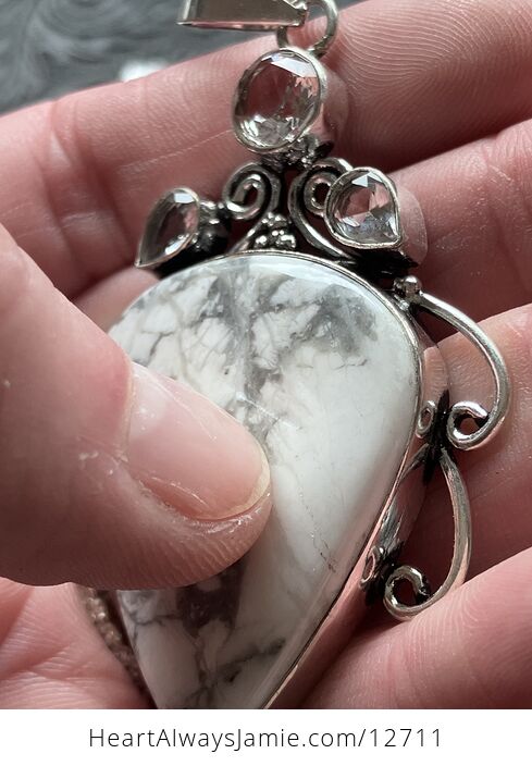 Natural Howlite Stone Jewelry Crystal Pendant Discounted - #KHAUJgIY7OE-3